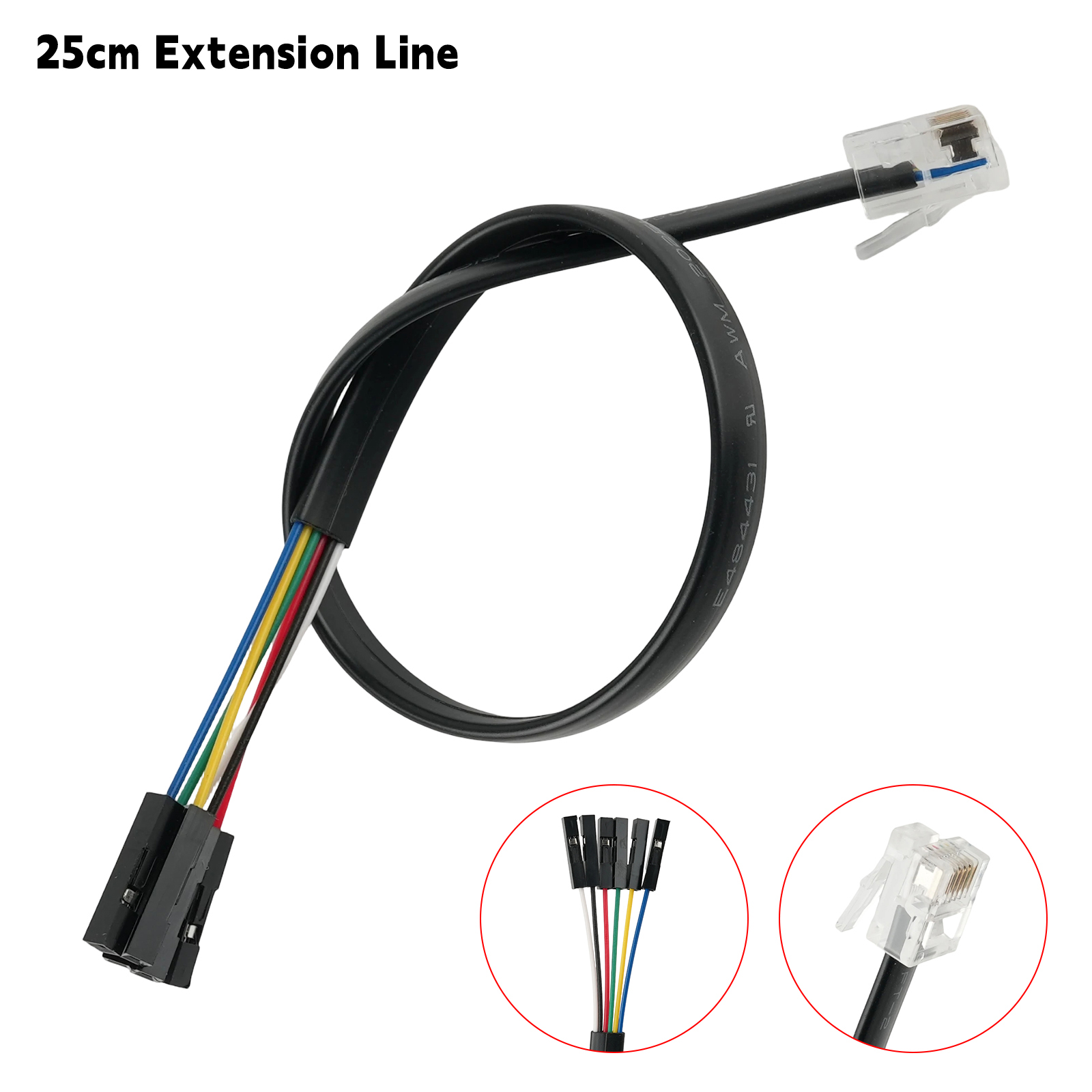 Microbit Robot - 25cm EV3 Extension Line 6p6c Building