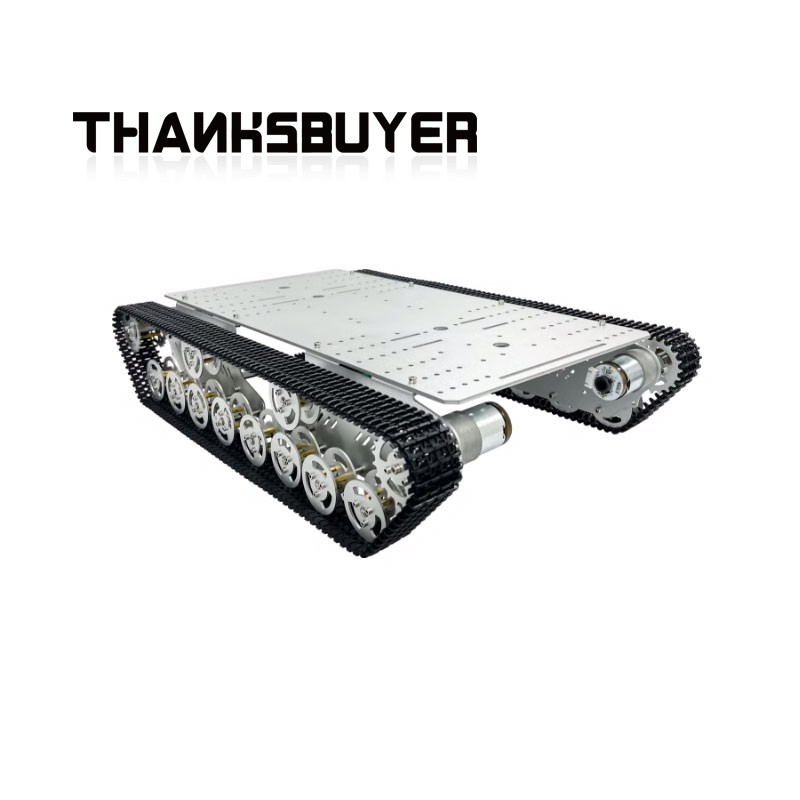 Thanksbuyer Silver/Black R3 T8 - Tracked Robot Chassis 评论和价格