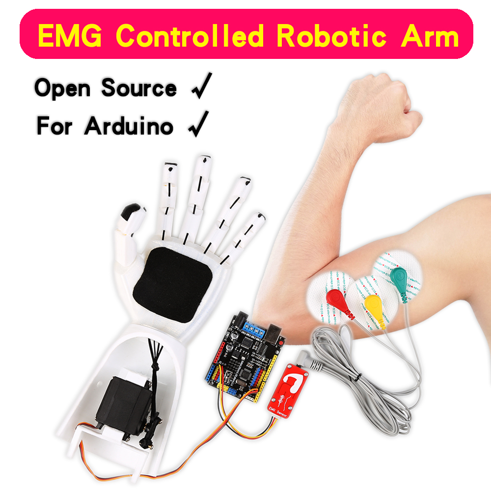 EMG Sensor Robotic Arm Electri - Arduino Robot 评论和价格
