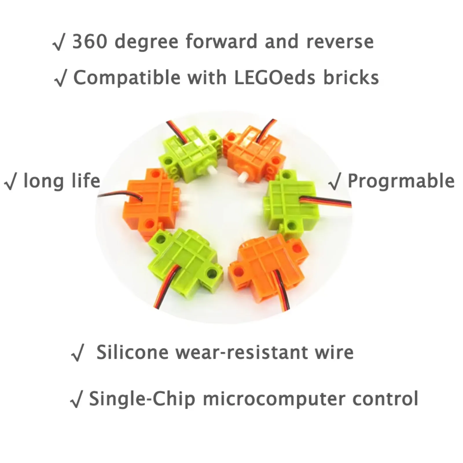 4pcs Geekservo 360 Degree Cont - Microbit Robot 评论和价格