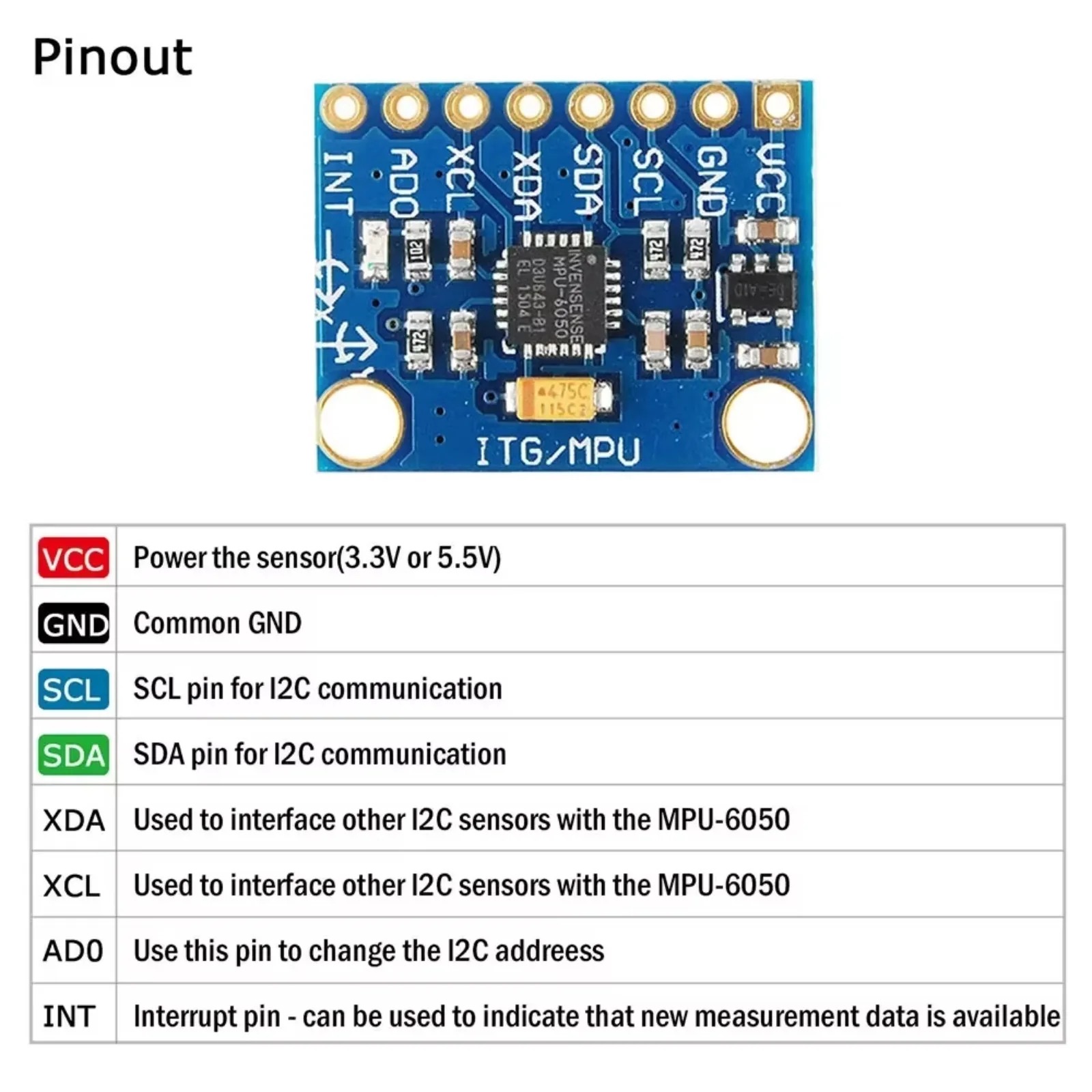 1/5/10pcs GY-521 MPU6050 3 Axi - Accelerometer Mpu6050 评论和价格