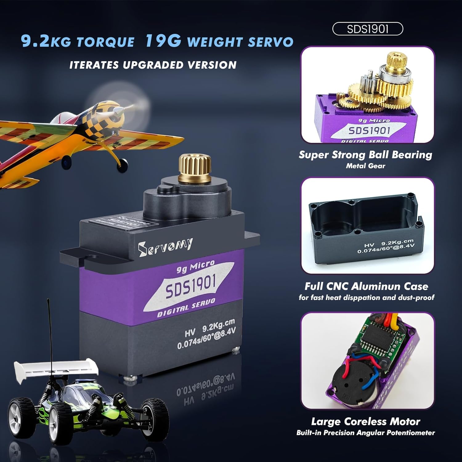 SERVOMY-SDS1901 Digital 9G Mic - Arduino Robot 评论和价格
