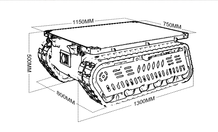 Heavy Duty Tank Chassis Robot  - Tracked Robot Chassis 评论和价格