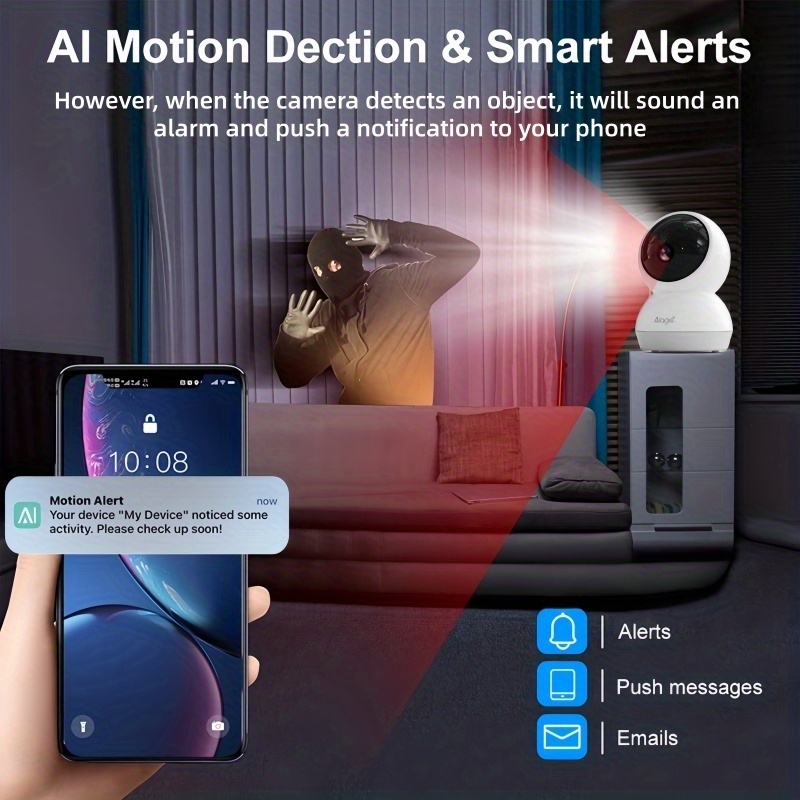 3K Pet Dog Camera with Phone A - Pan Tilt Bracket 评论和价格